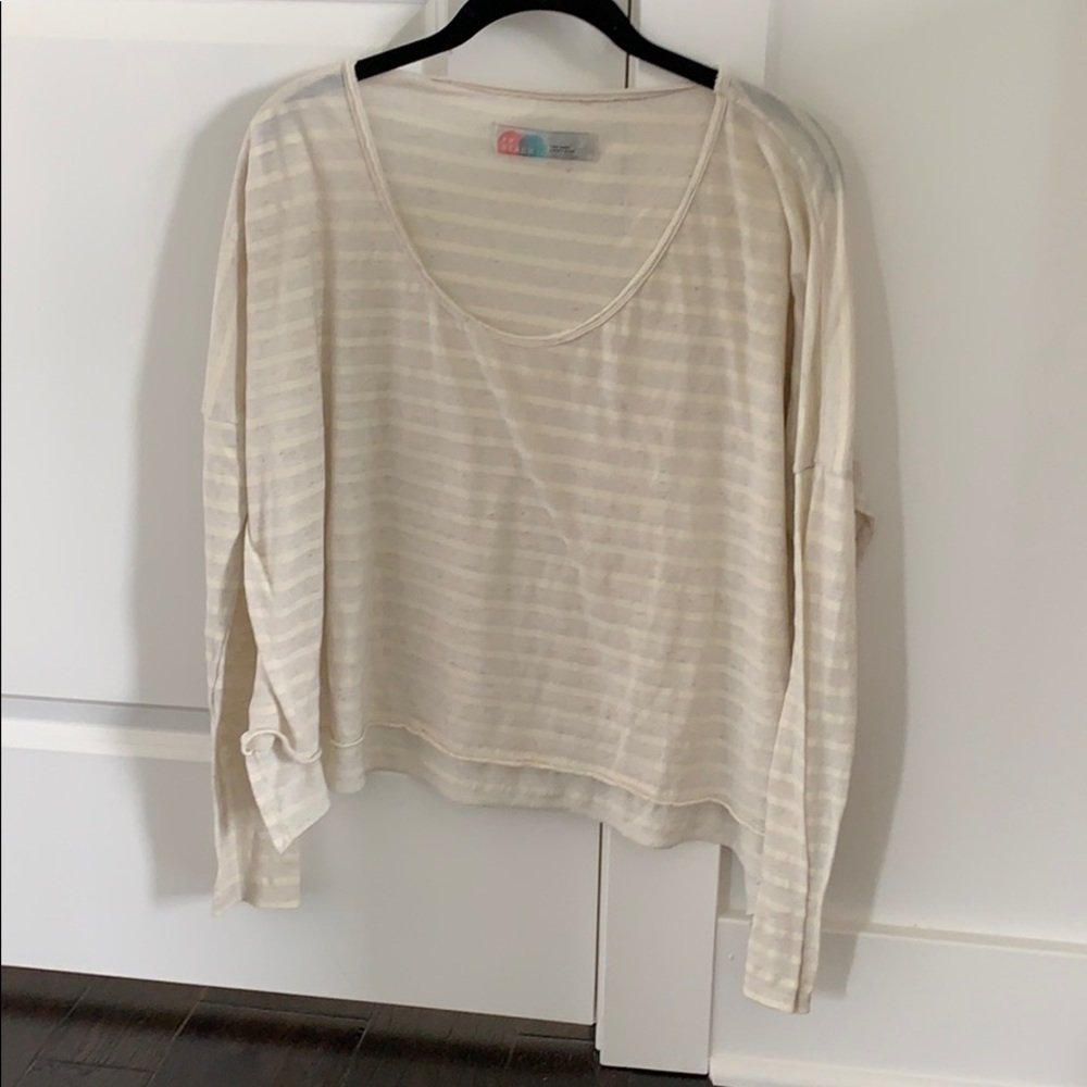Stripped casual long sleeves top